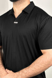 Self Textured Polo Shirt - 0124100