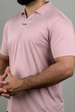 Self Textured Polo Shirt - 0124100