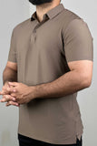 Self Textured Classic Collar Polo Shirt - 0124103