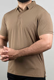 Self Textured Polo Shirt - 0124104