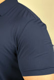 Self Textured Polo Shirt - 0124104