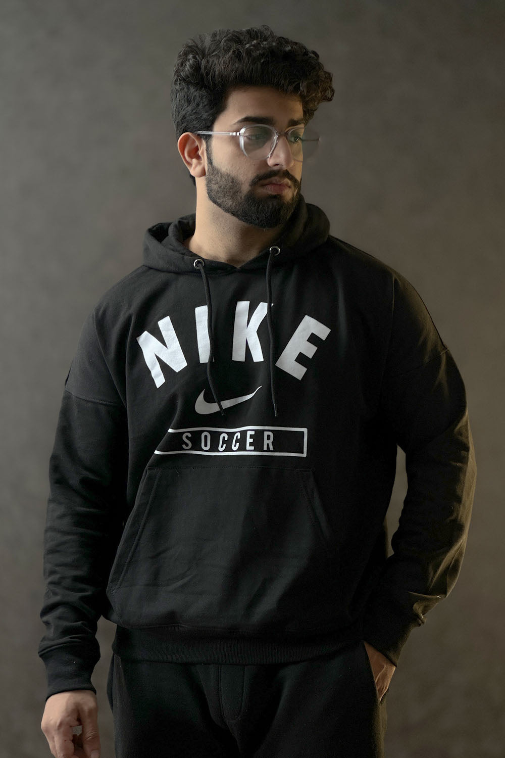 NKE Jet Black Pull Over Hoodie 11241851