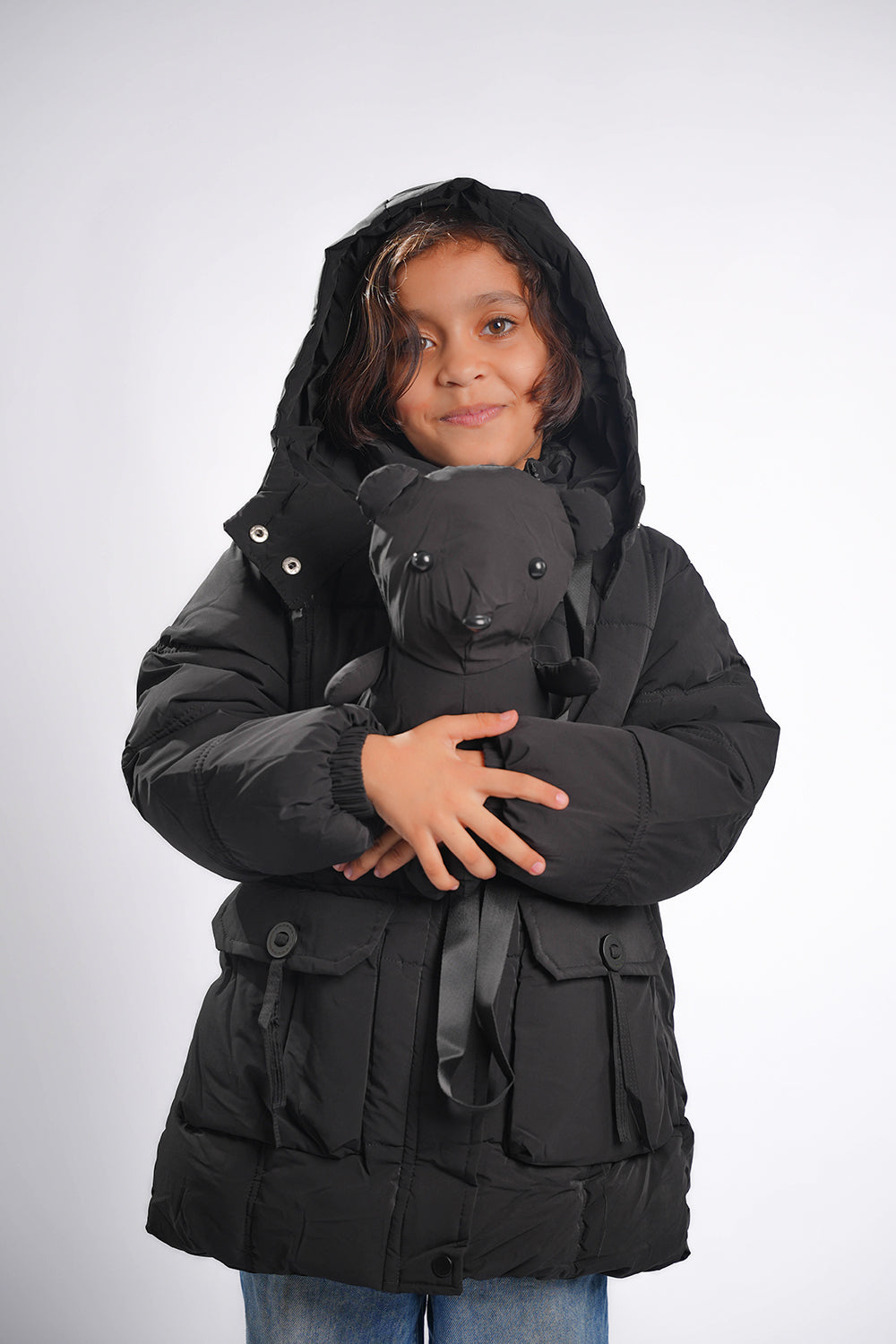 Kids Jacket with Mini Teddy Bear  2225007