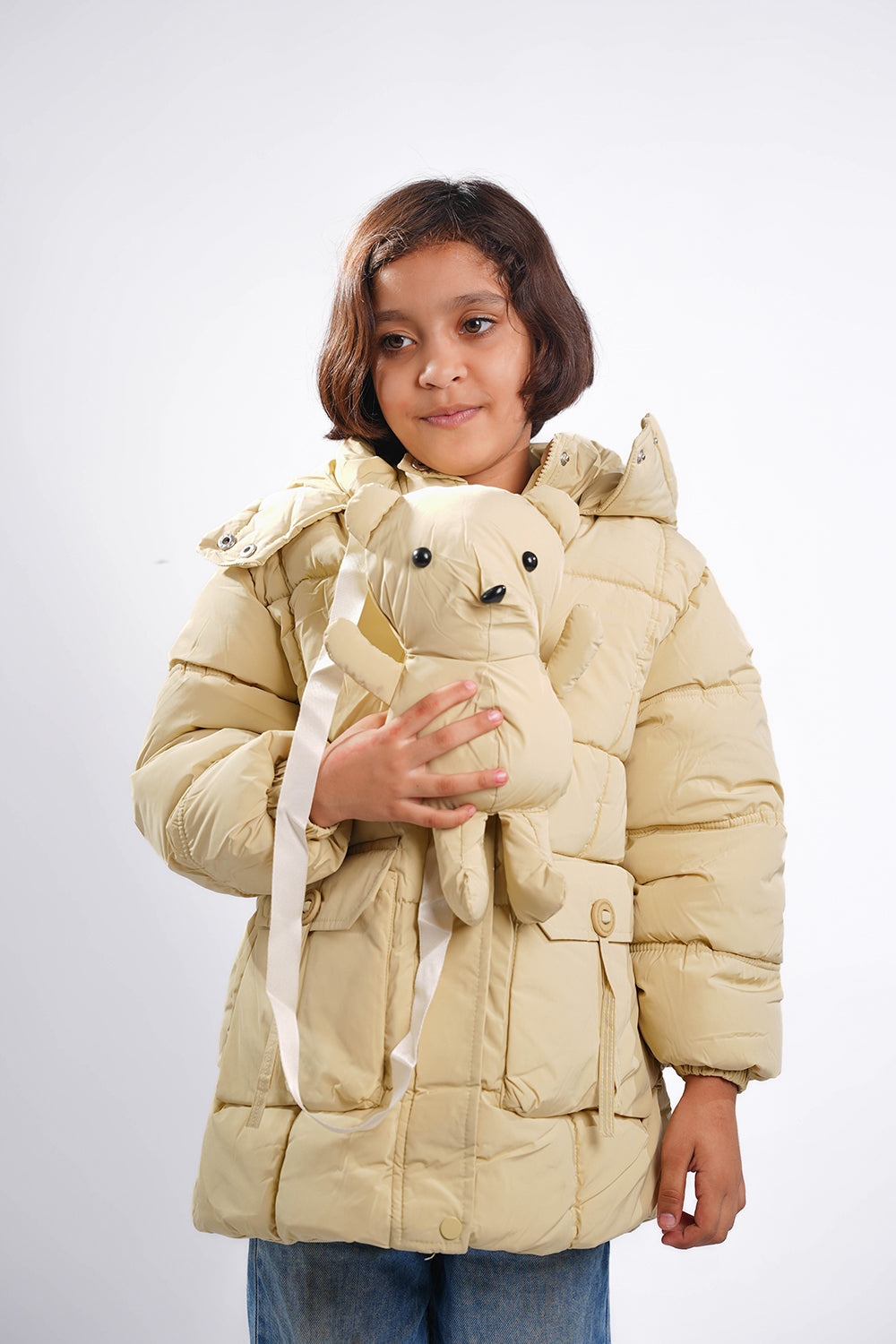 Kids Jacket with Mini Teddy Bear  2225007