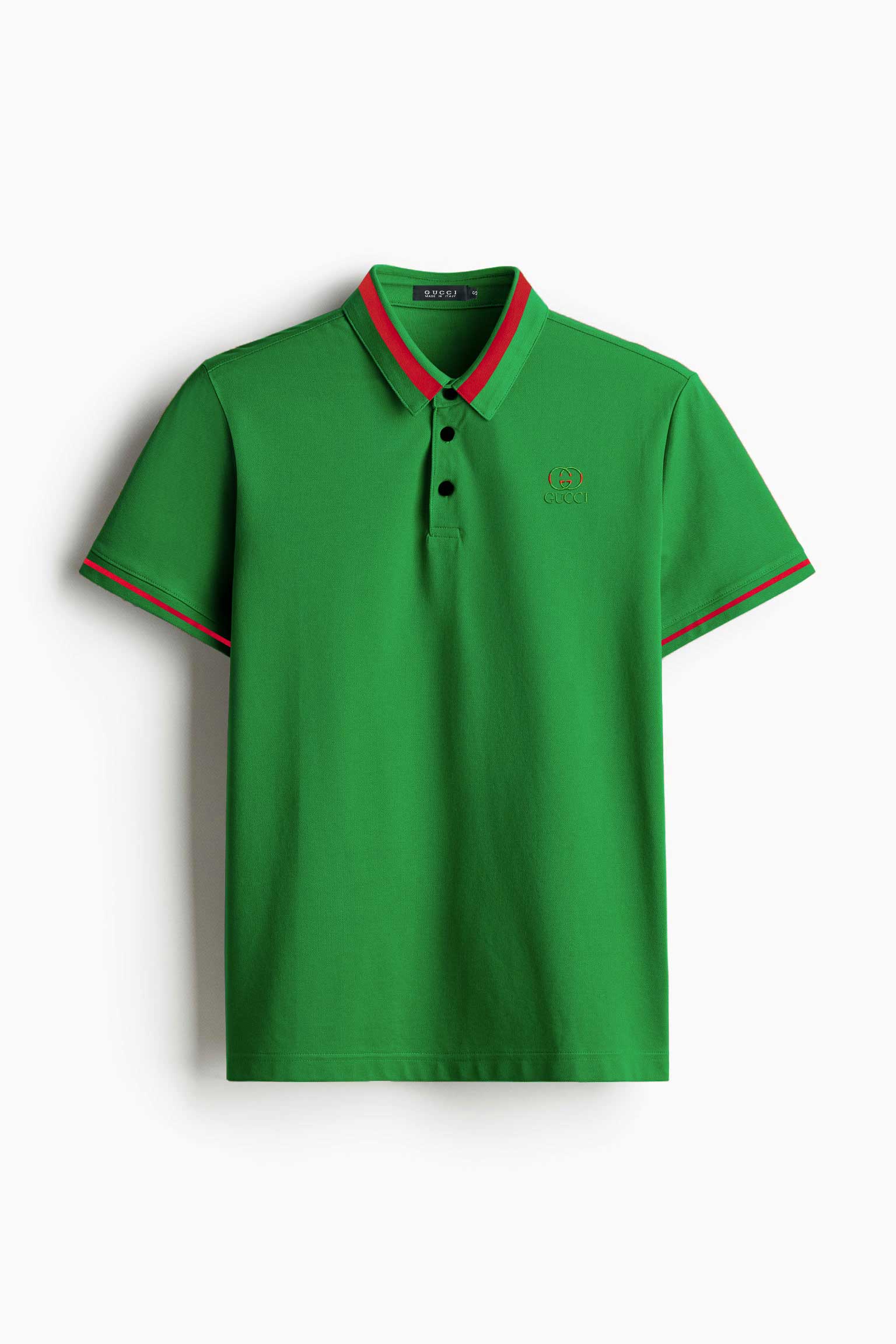 GCCI Tipping Collar Pique Polo Shirt - 0122243