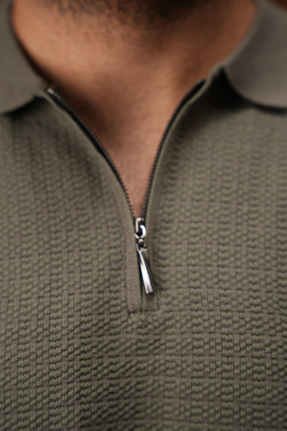 ITA Textured Polo Collar T-shirt 0125063