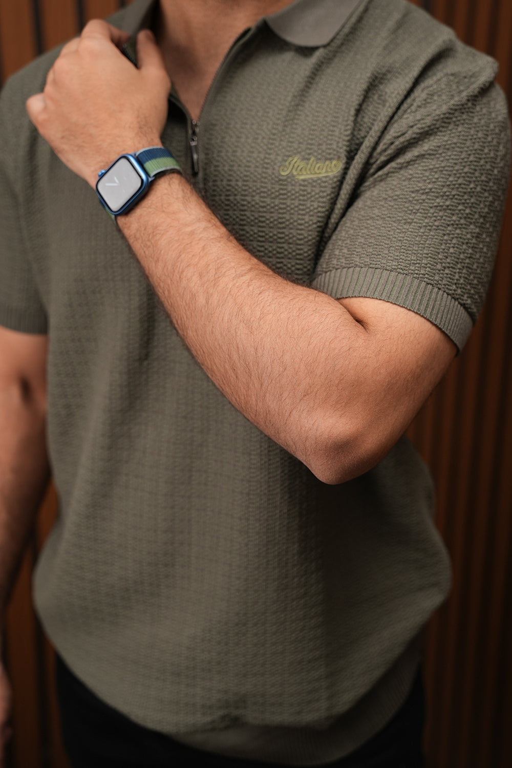 ITA Textured Polo Collar T-shirt 0125063