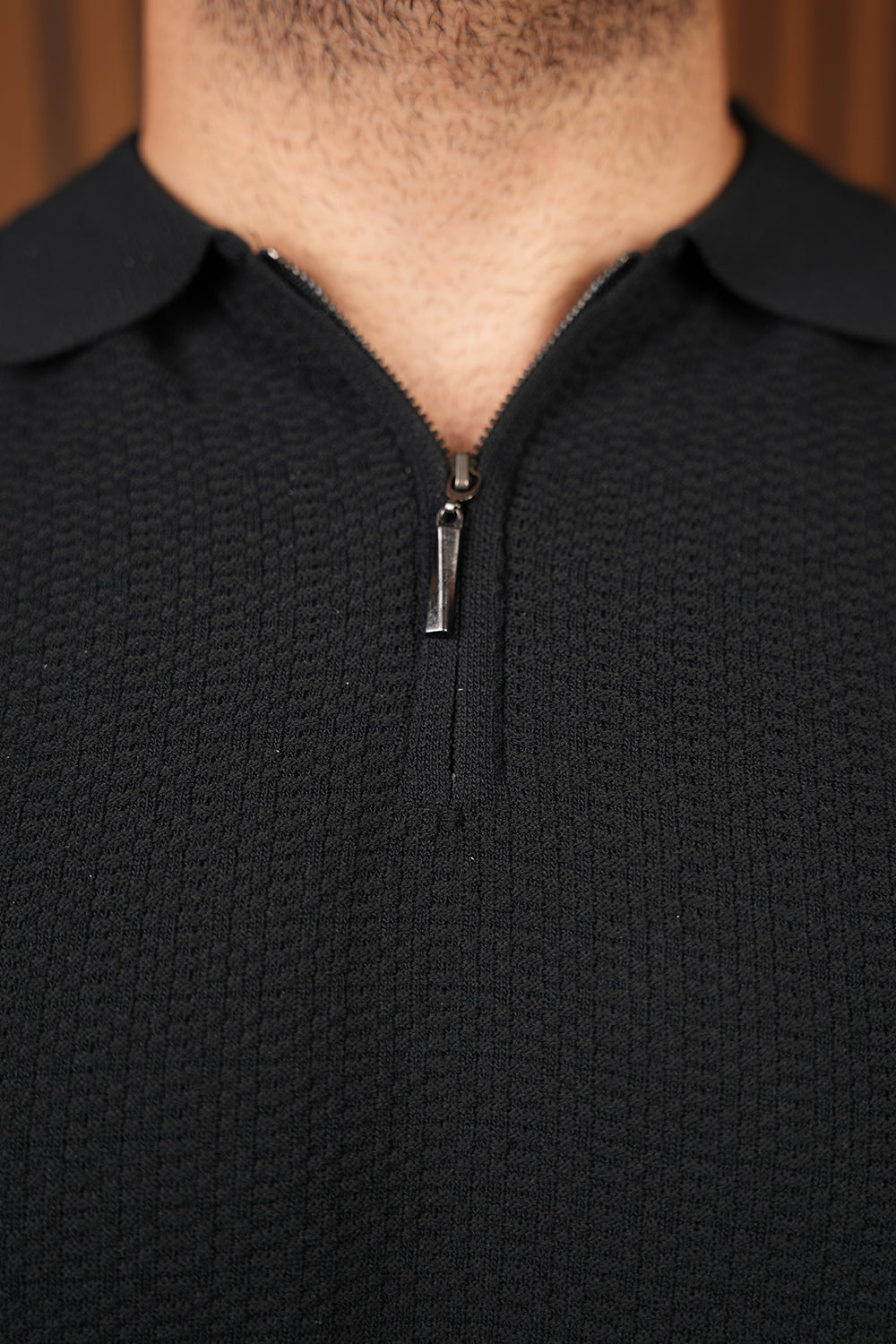 ITA Textured Polo Collar T-shirt 0125063