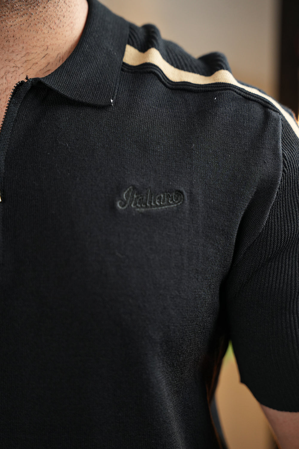 ITA Textured Polo Collar T-shirt 0125074