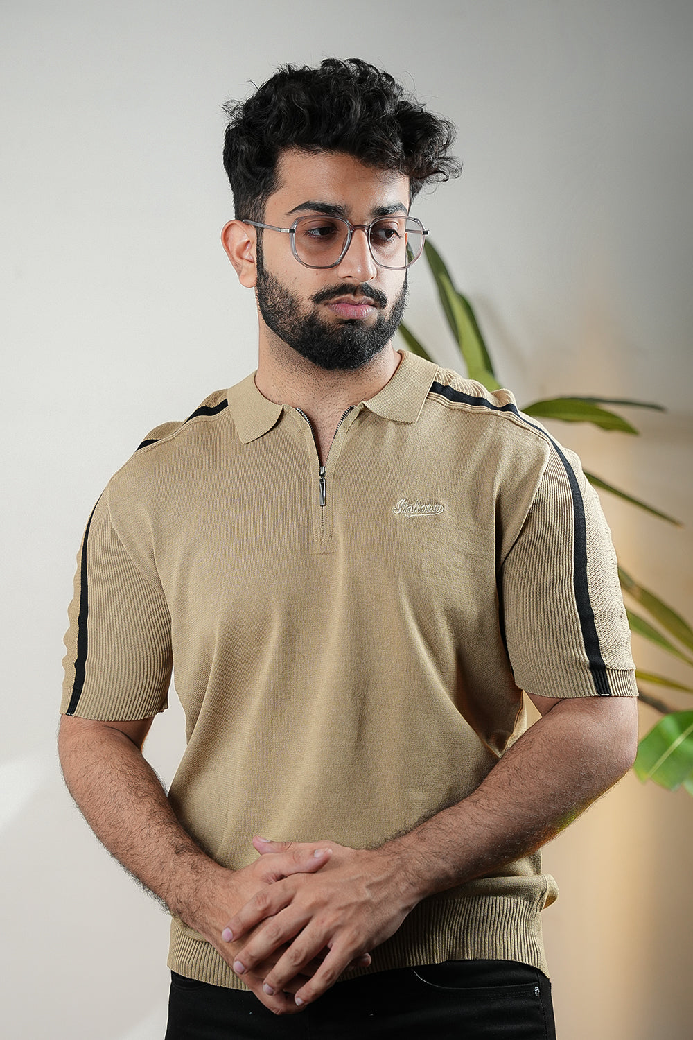 ITA Textured Polo Collar T-shirt 0125074