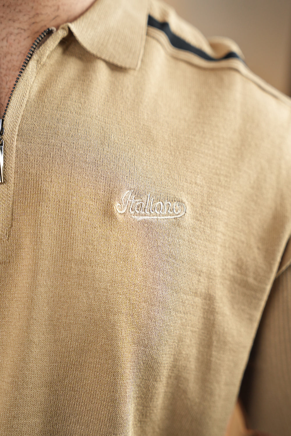 ITA Textured Polo Collar T-shirt 0125074