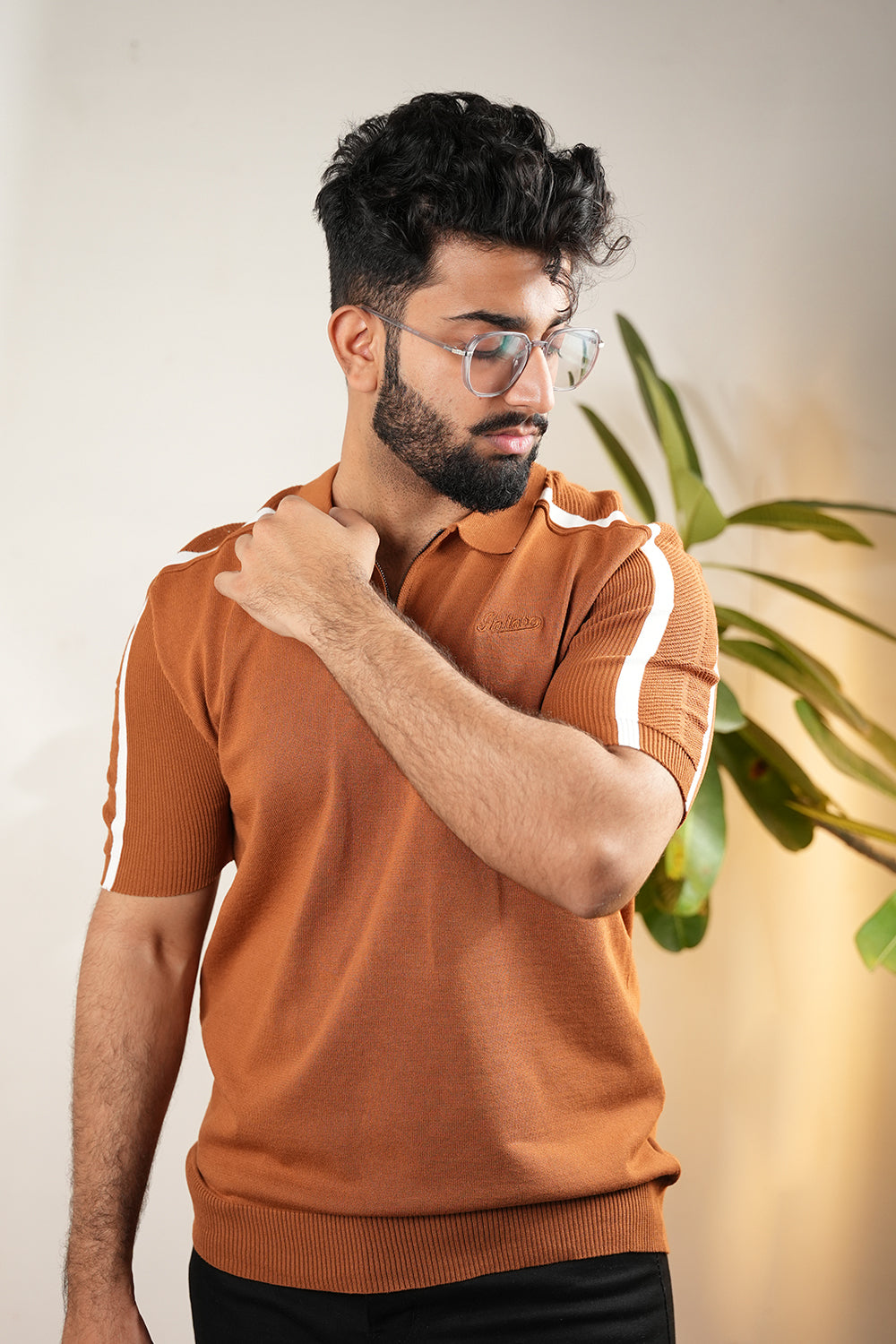 ITA Textured Polo Collar T-shirt 0125074
