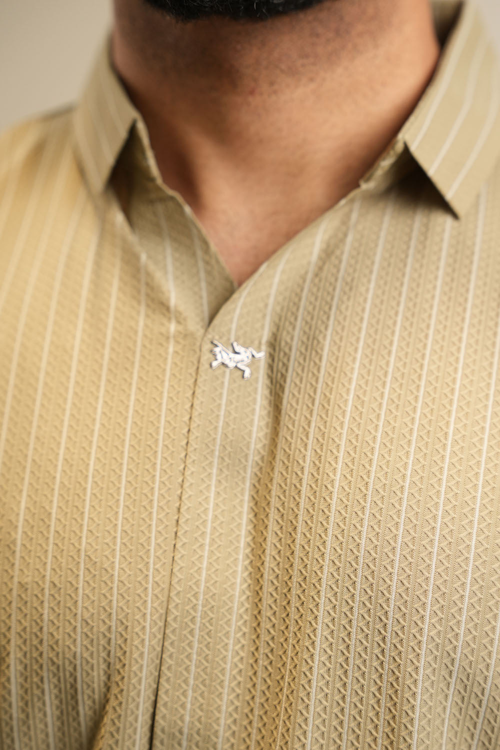 ITA Textured  Polo Collar T-shirt 0125092