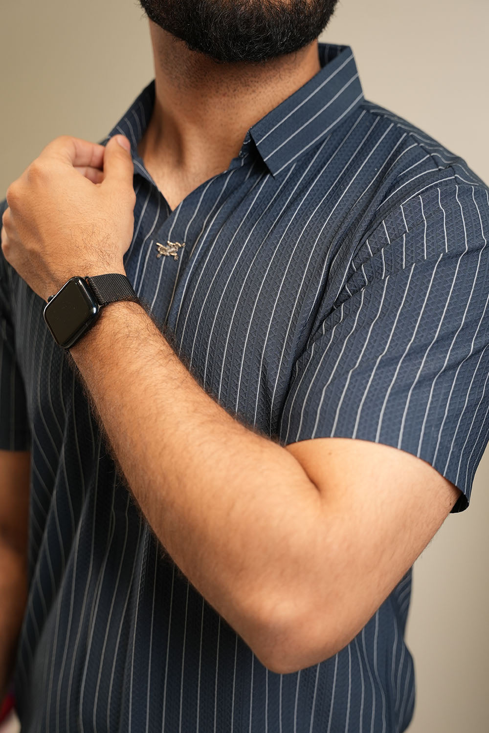 ITA Textured  Polo Collar T-shirt 0125092