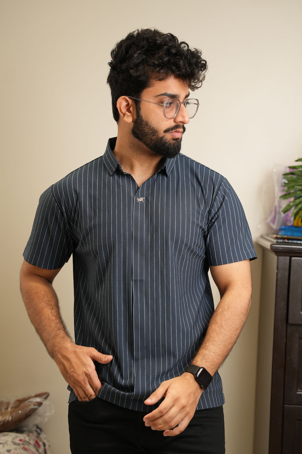 ITA Textured  Polo Collar T-shirt 0125092