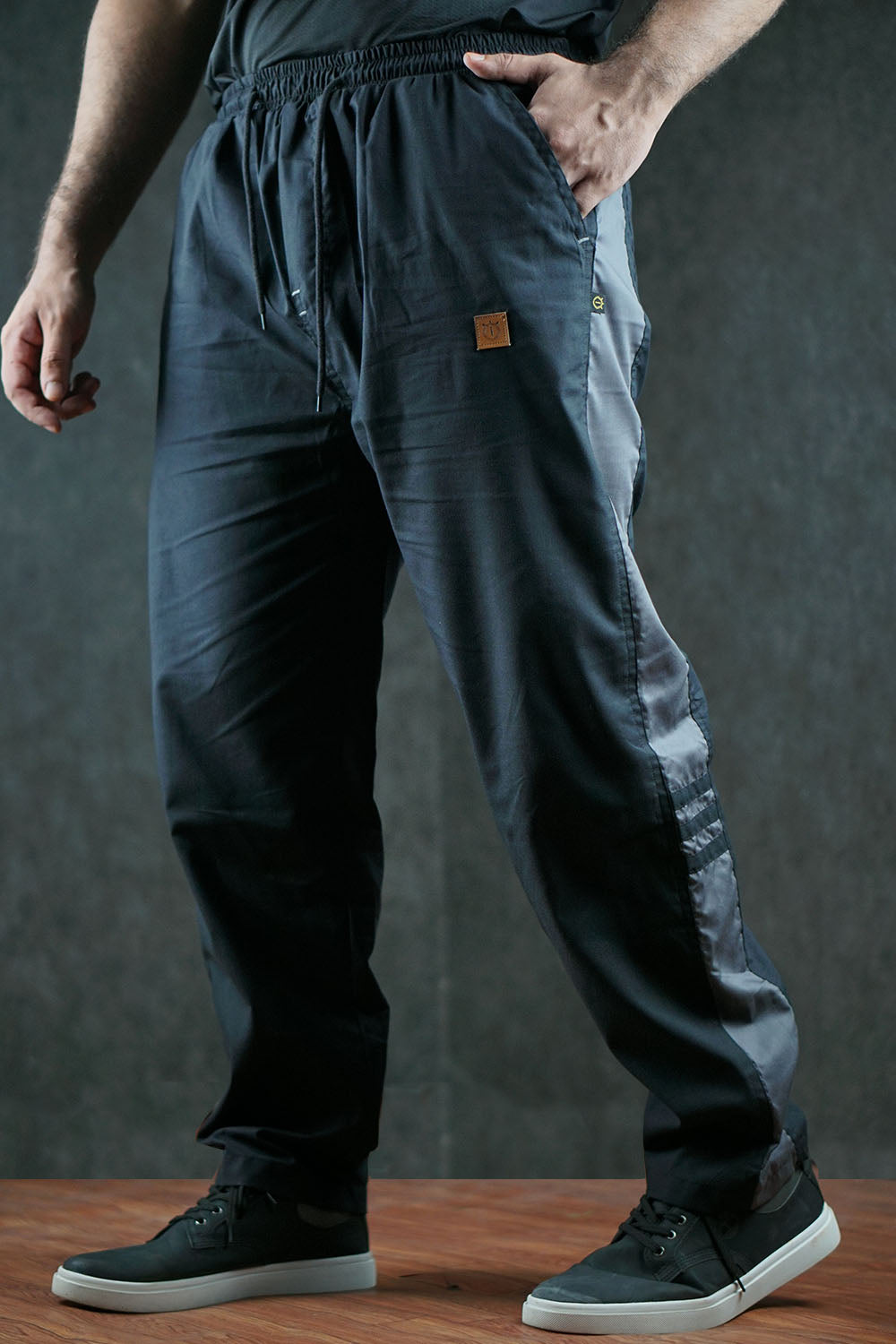 Men's Loose Fit Cotton Trousers - 0125138