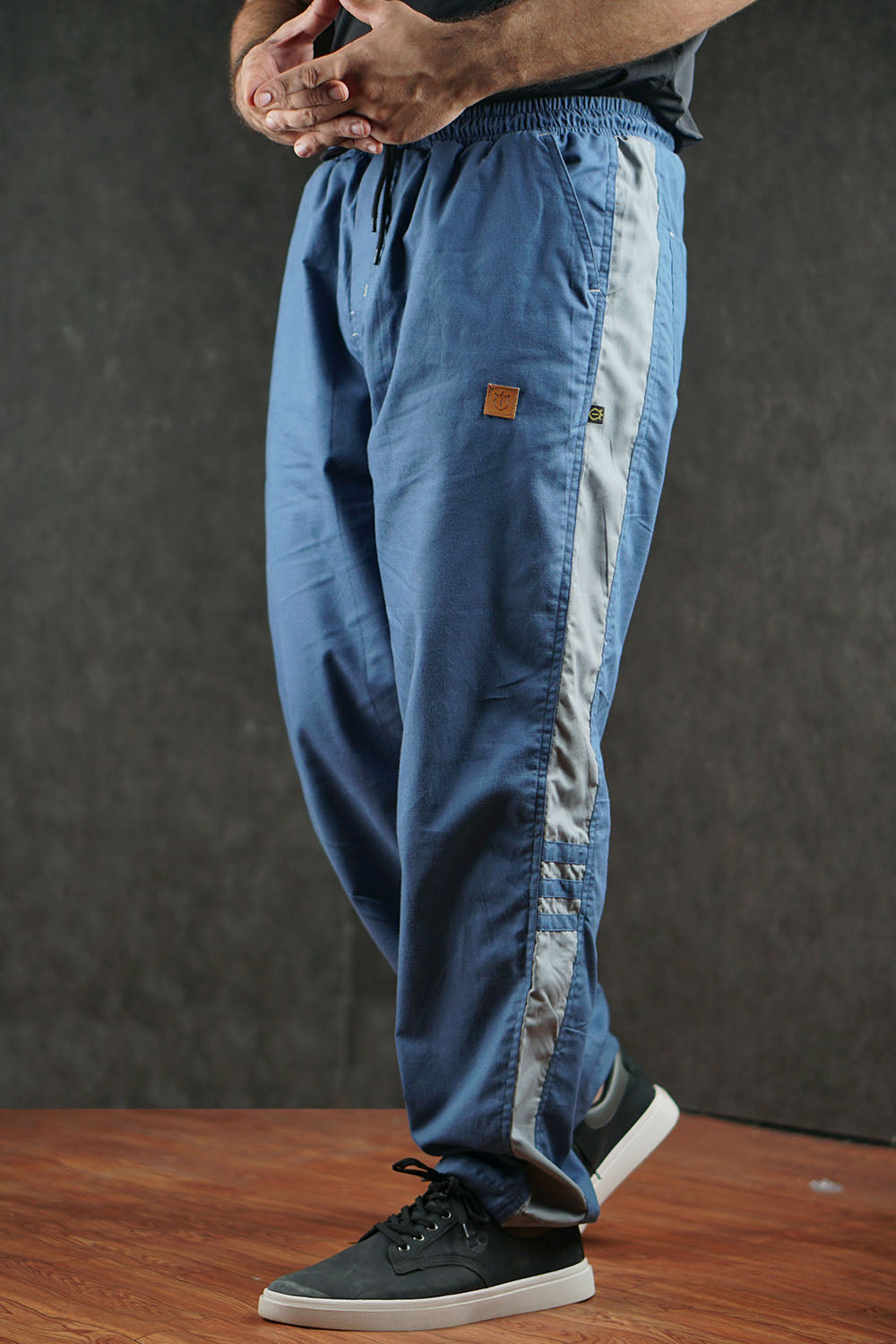 Men's Loose Fit Cotton Trousers - 0125138