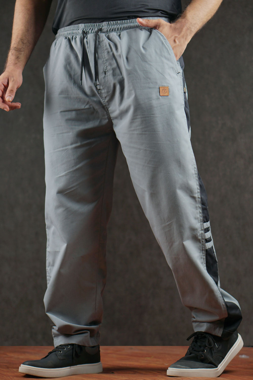 Men's Loose Fit Cotton Trousers - 0125138