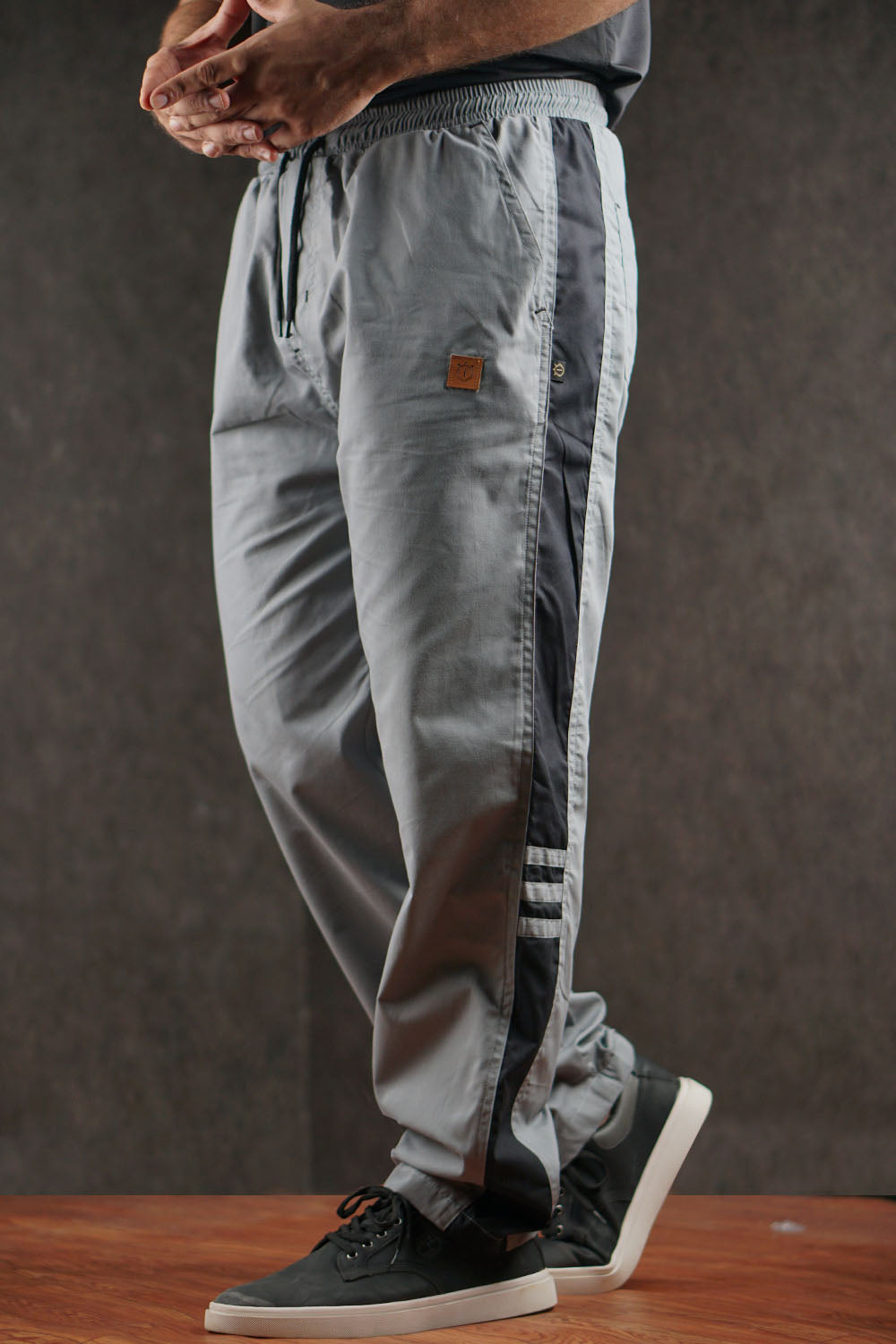 Men's Loose Fit Cotton Trousers - 0125138