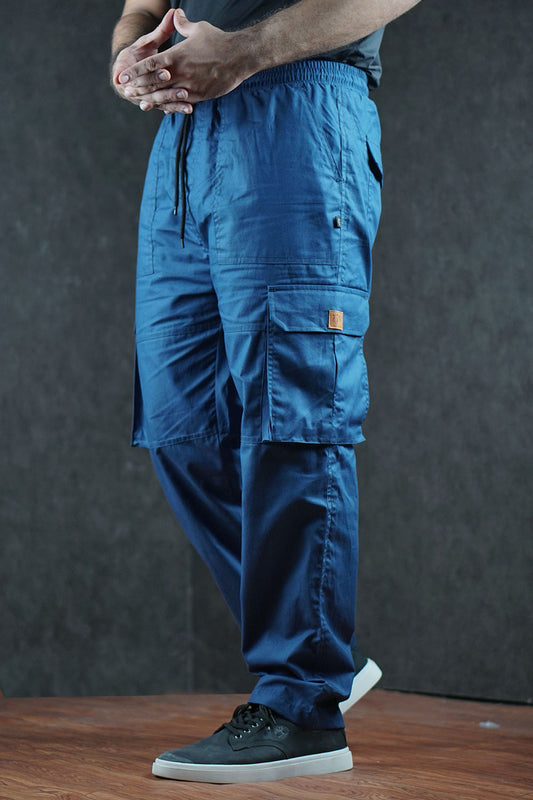 Men's Loose Fit Cotton Trousers - 0125169