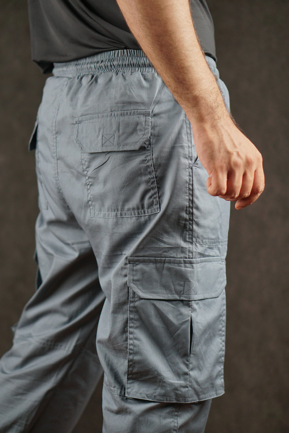 Men's Loose Fit Cotton Trousers - 0125169