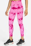 Women Pink Abstract Print Gym Wear Leggings - 0324010