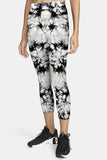 Women B&W Abstract Print Gym Wear Leggings - 0324010