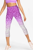 Women Cheetah Print Pink Gym Wear Leggings - 0324011