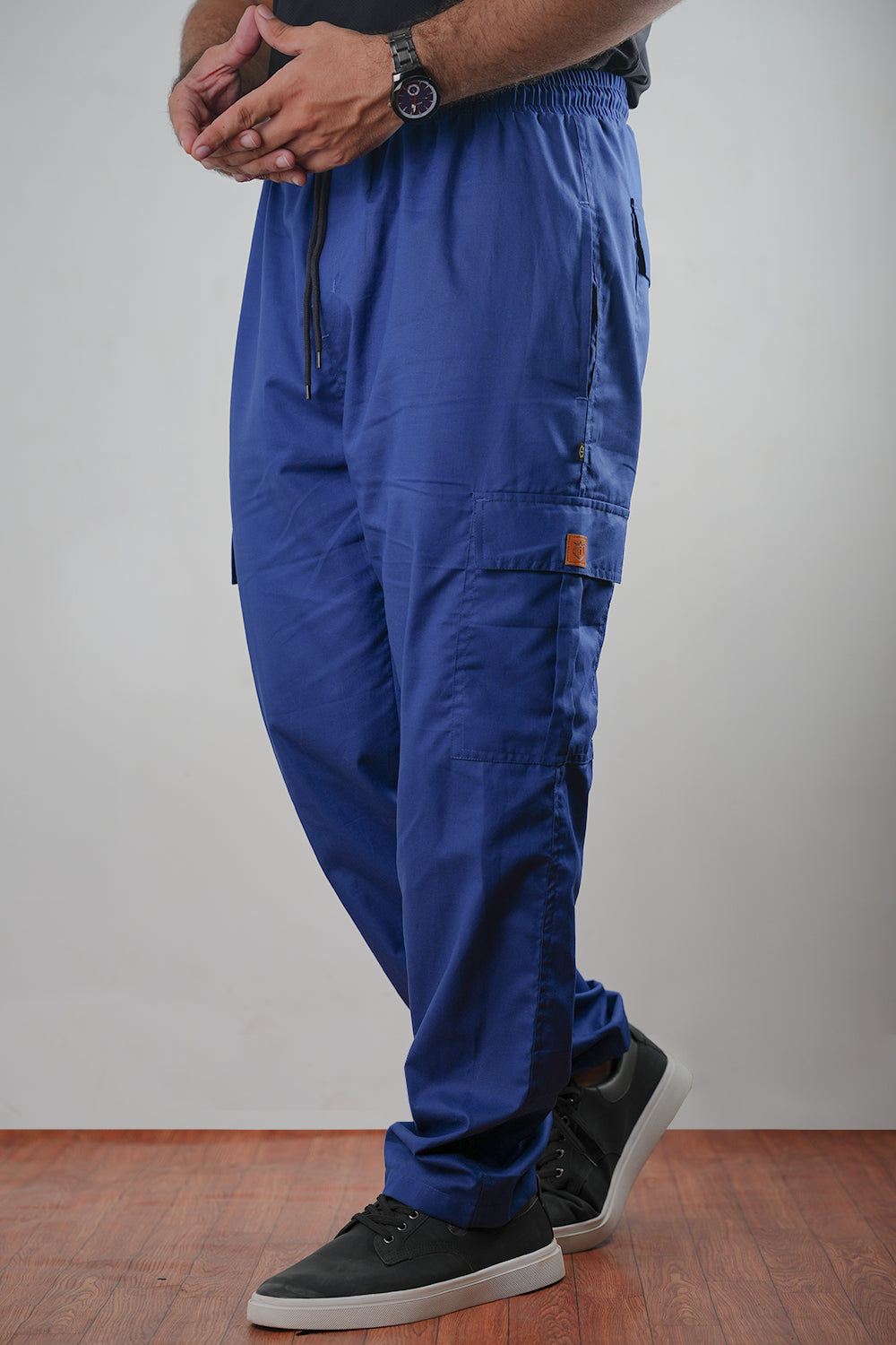 Men's Loose Fit Cotton Trousers - 0125162