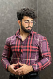 Full Sleeves Maroon Casual Shirt - 1124013