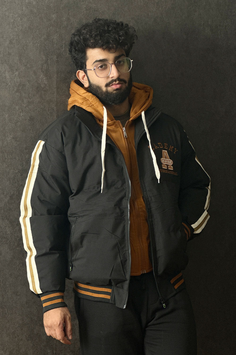 Groovy Dual Zip Hooded Puffer Jacket - 1124110