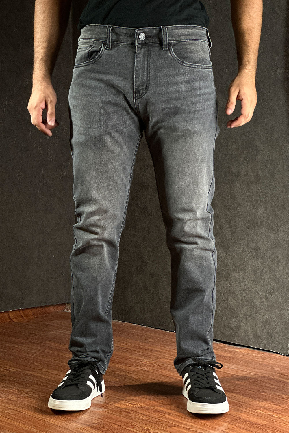 ITA Charcoal Slim Fit Denim - 1124054