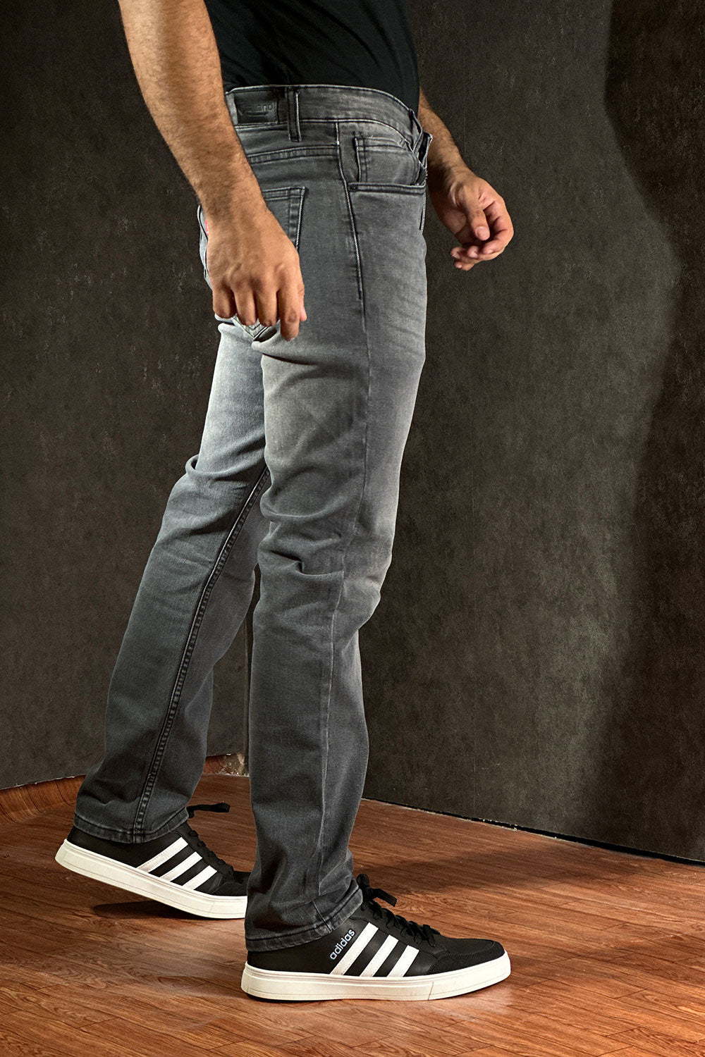 ITA Charcoal Slim Fit Denim - 1124054