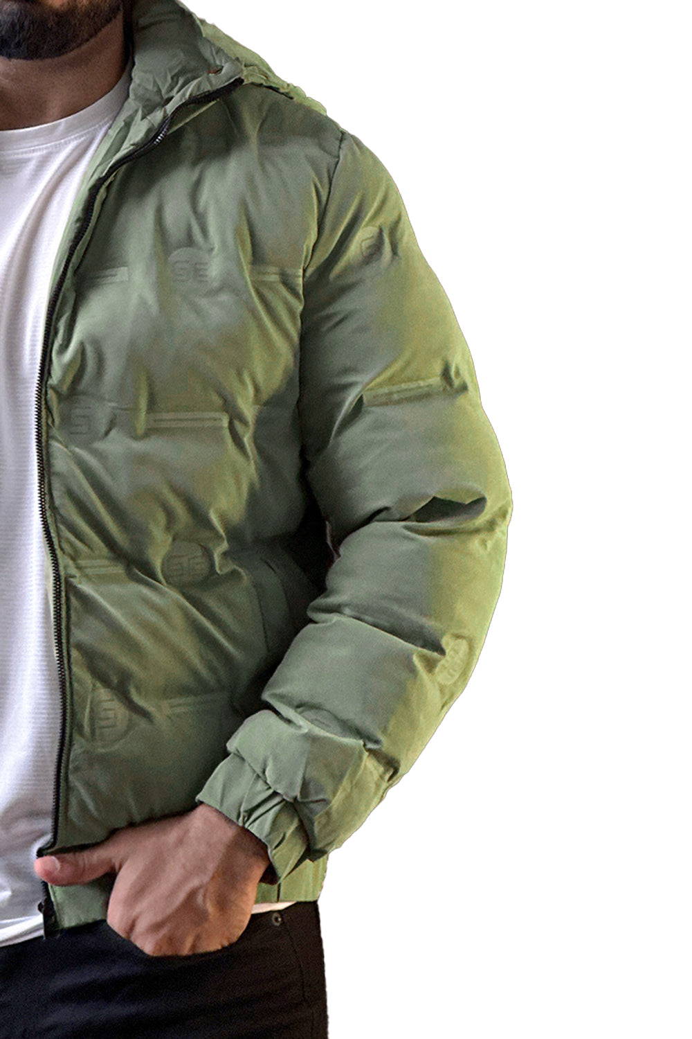 Sage Green  Puffer Jacket - 1124104