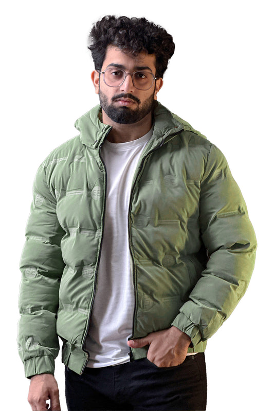 Sage Green  Puffer Jacket - 1124104