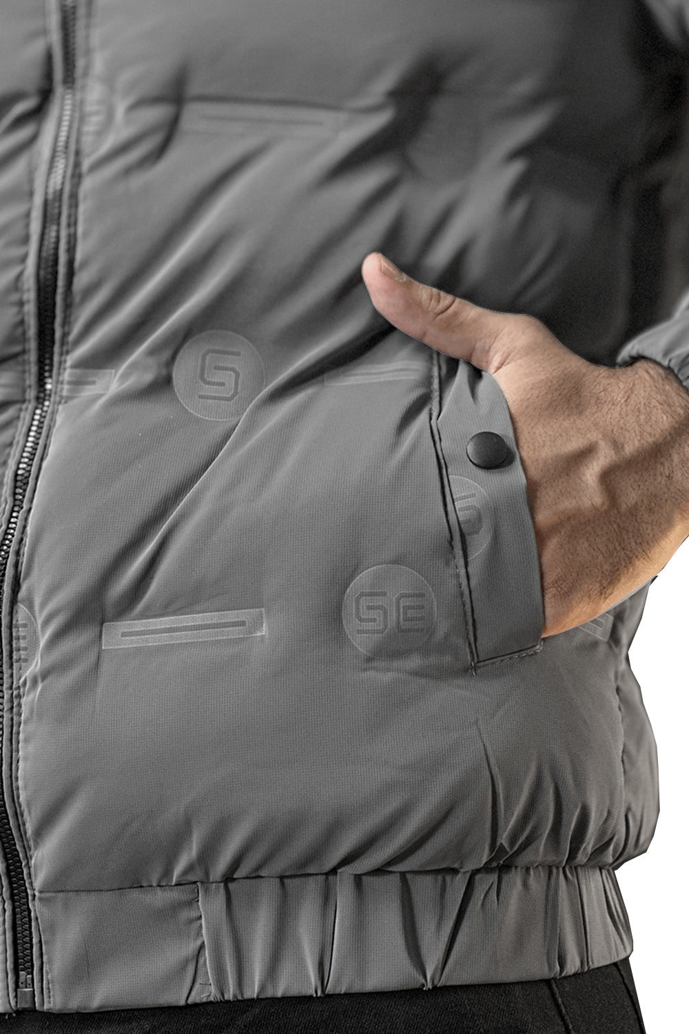 Gray Puffer Jacket - 1124104