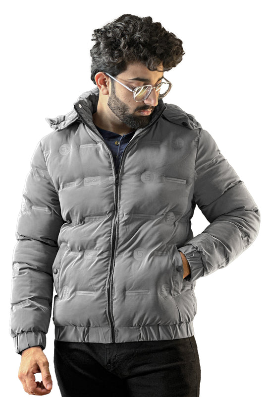 Gray Puffer Jacket - 1124104