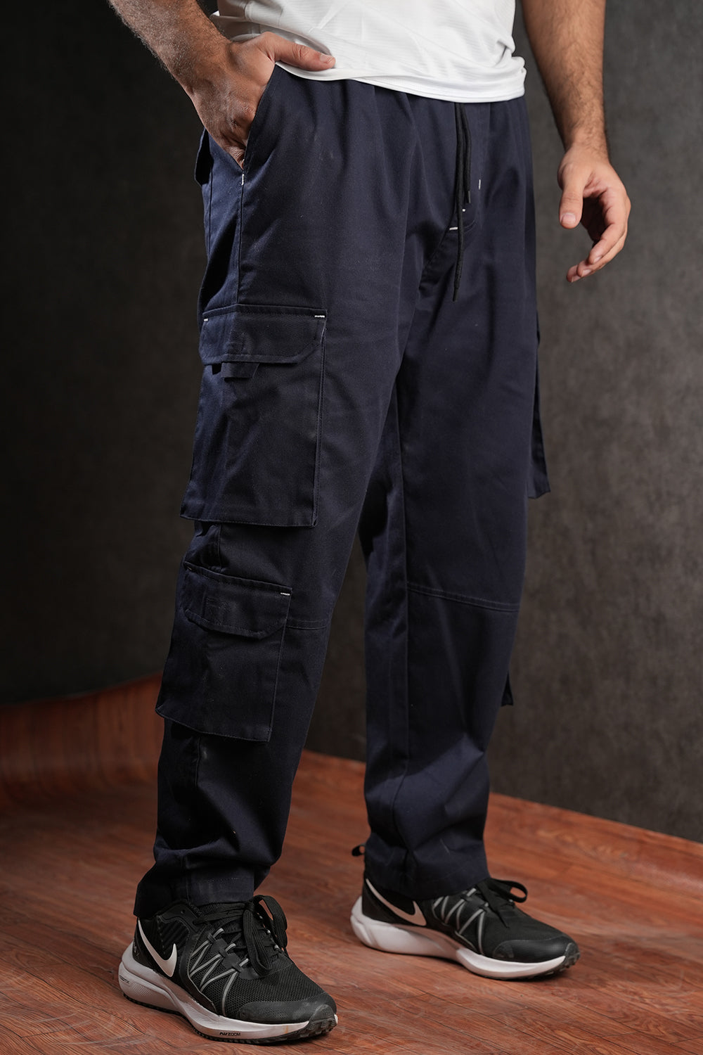 ITA 8 Pocket Band NVY Trousers - 1124130