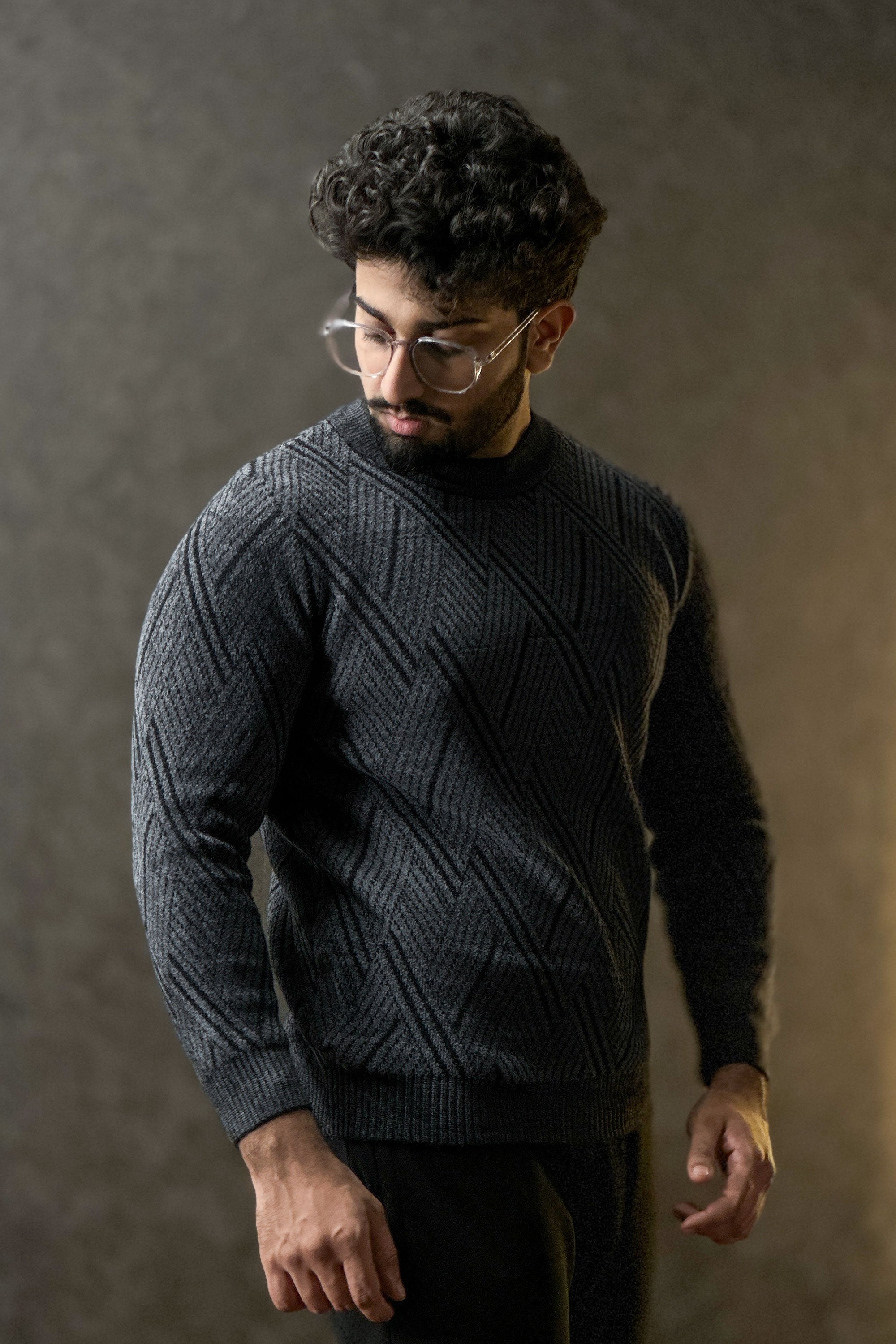 Elysian Charcoal Crew Neck Sweatshirt - 1124154