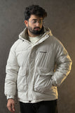 Trendy Rhino Grey Puffer Jacket - 1124176