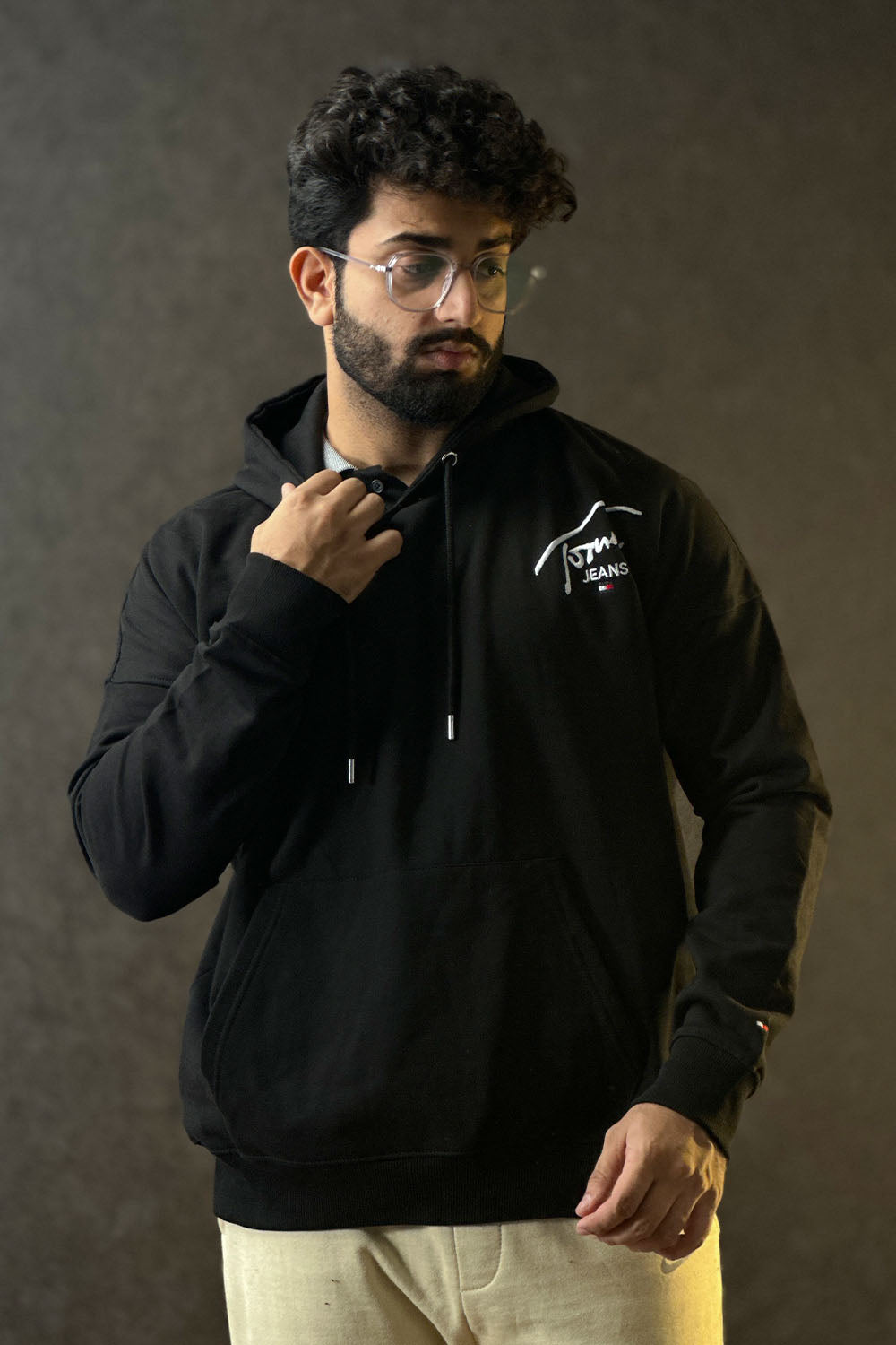 TH Volcanic Grey Pull Over Hoodie - 1124184