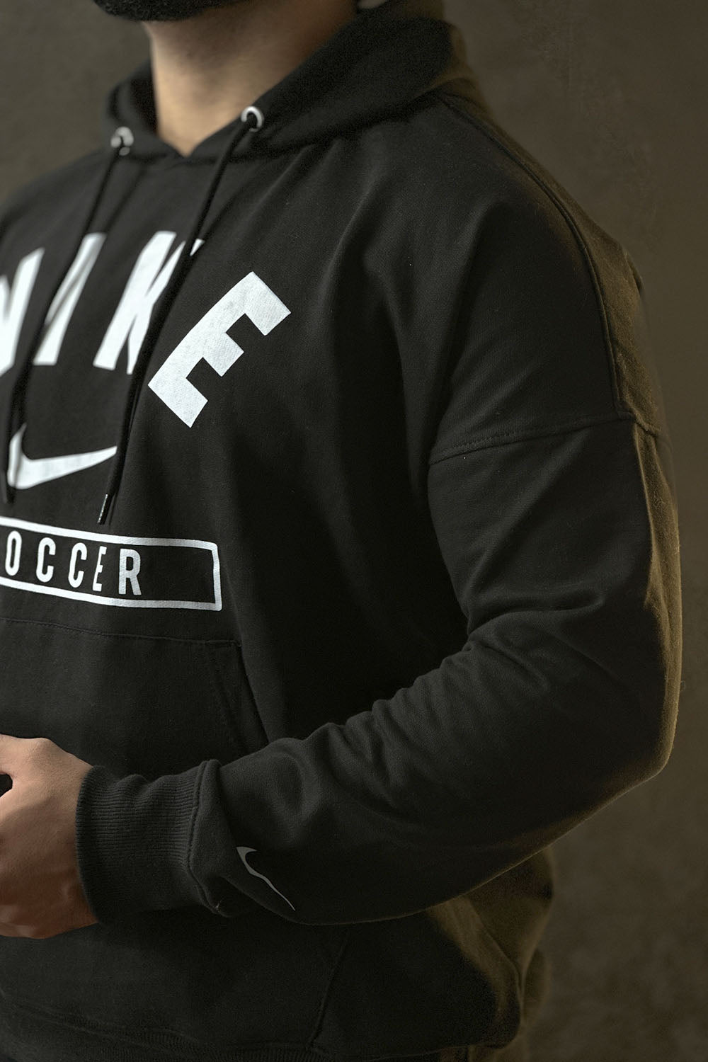 NKE Jet Black Pull Over Hoodie - 1124185