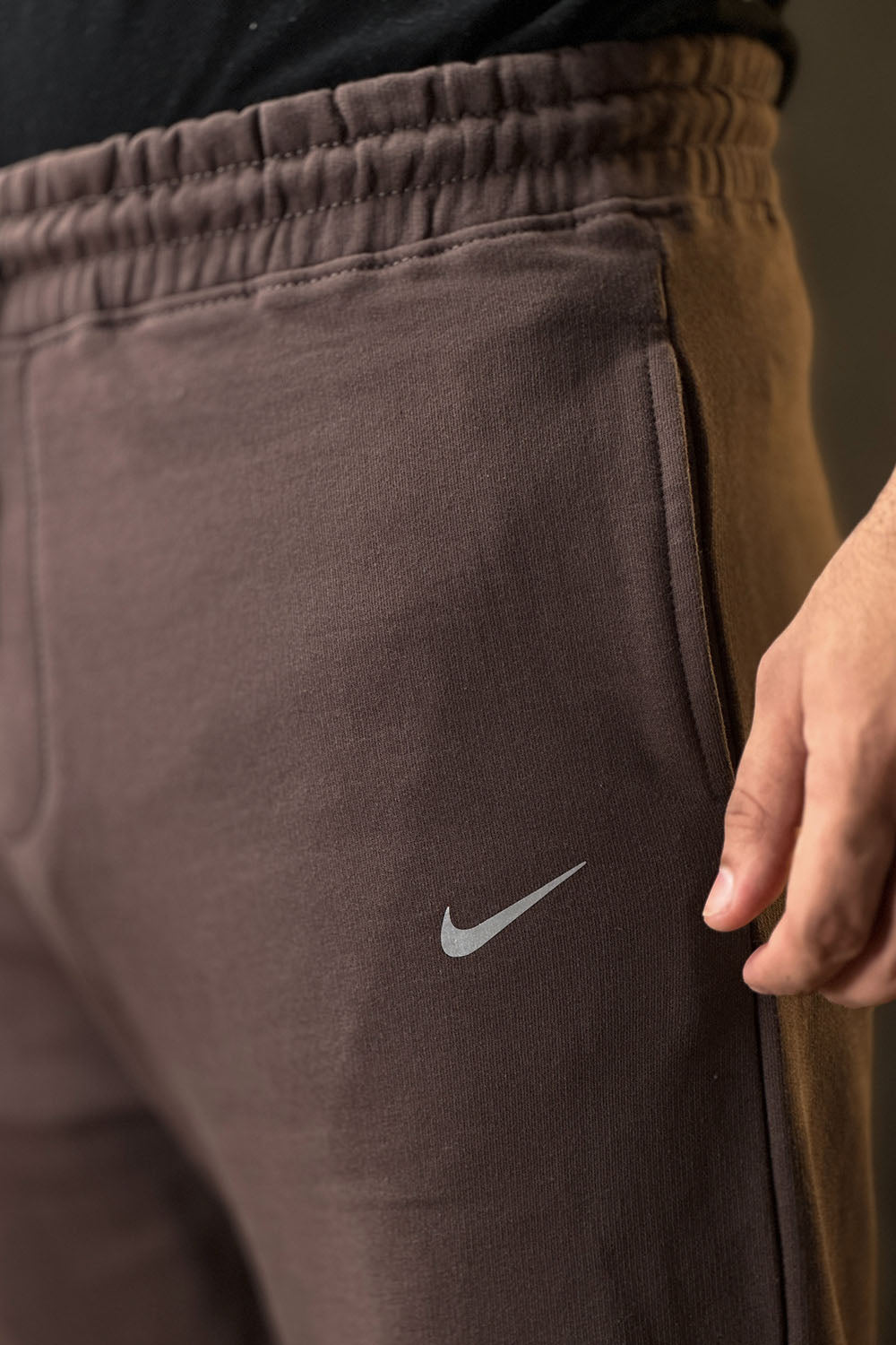 NKE Mocha Brown Fleece Trousers - 1124188