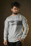 NKE Ash Gray Crew Neck Sweatshirt - 1124192