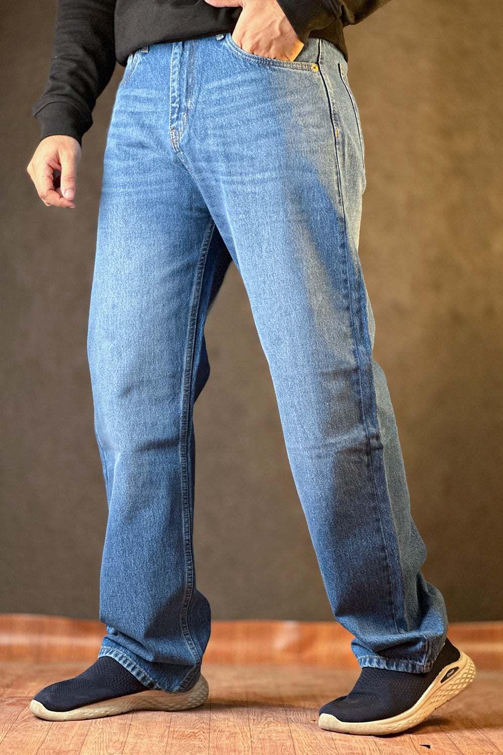 ITA Denim Light Blue Colour Jeans Baggy  - 1124195