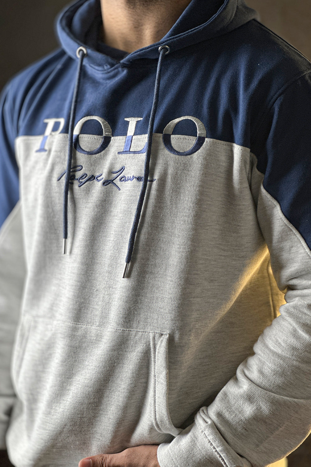 Polo Ivory Color Pull Over Hoodie - 1124207 - NVY