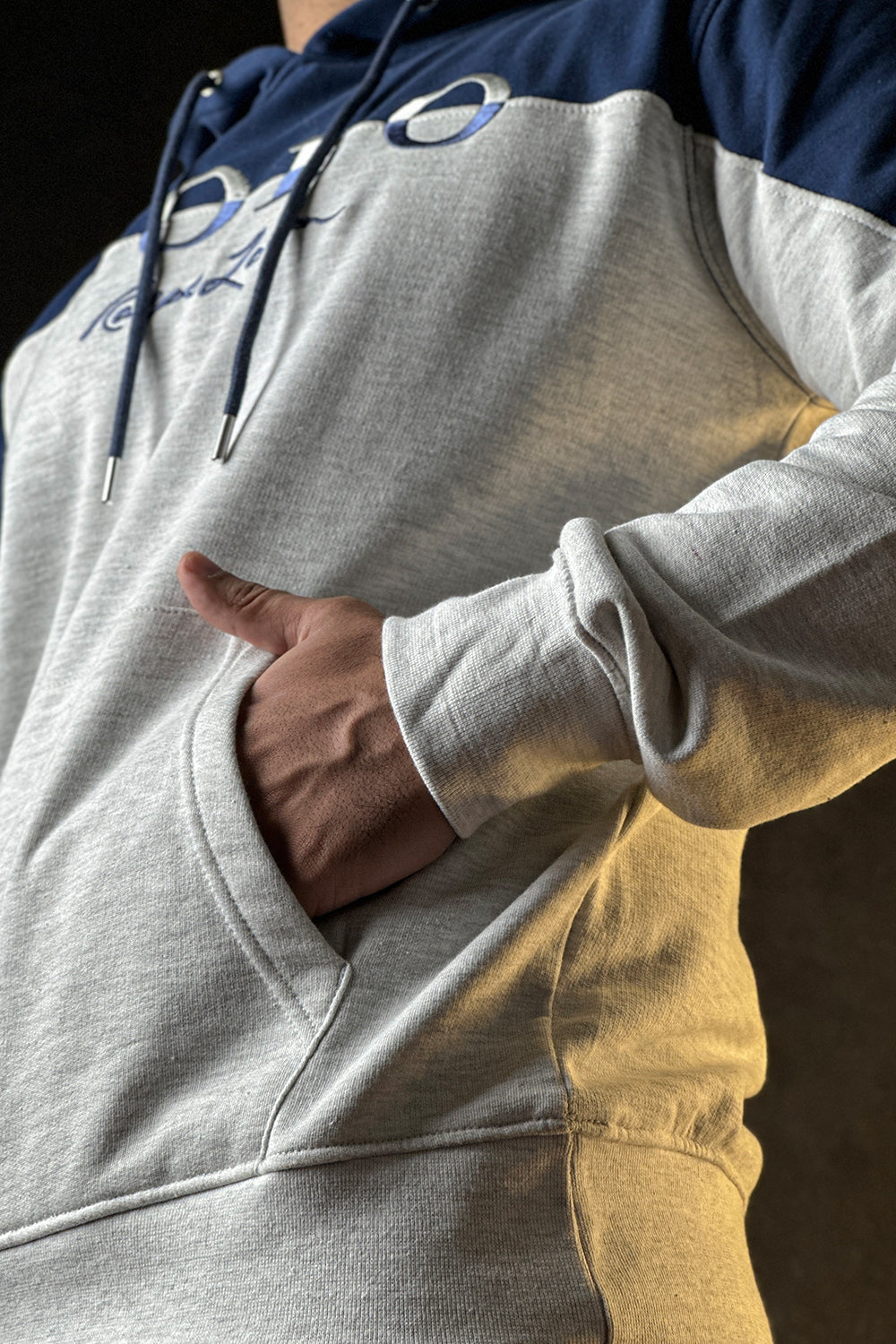 Polo Ivory Color Pull Over Hoodie - 1124207 - NVY