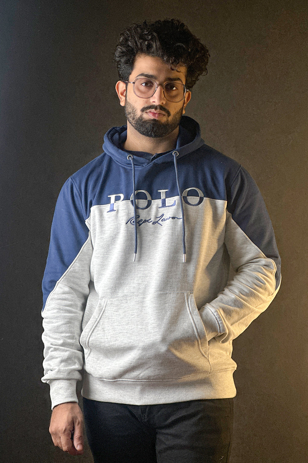 Polo Ivory Color Pull Over Hoodie - 1124207 - NVY