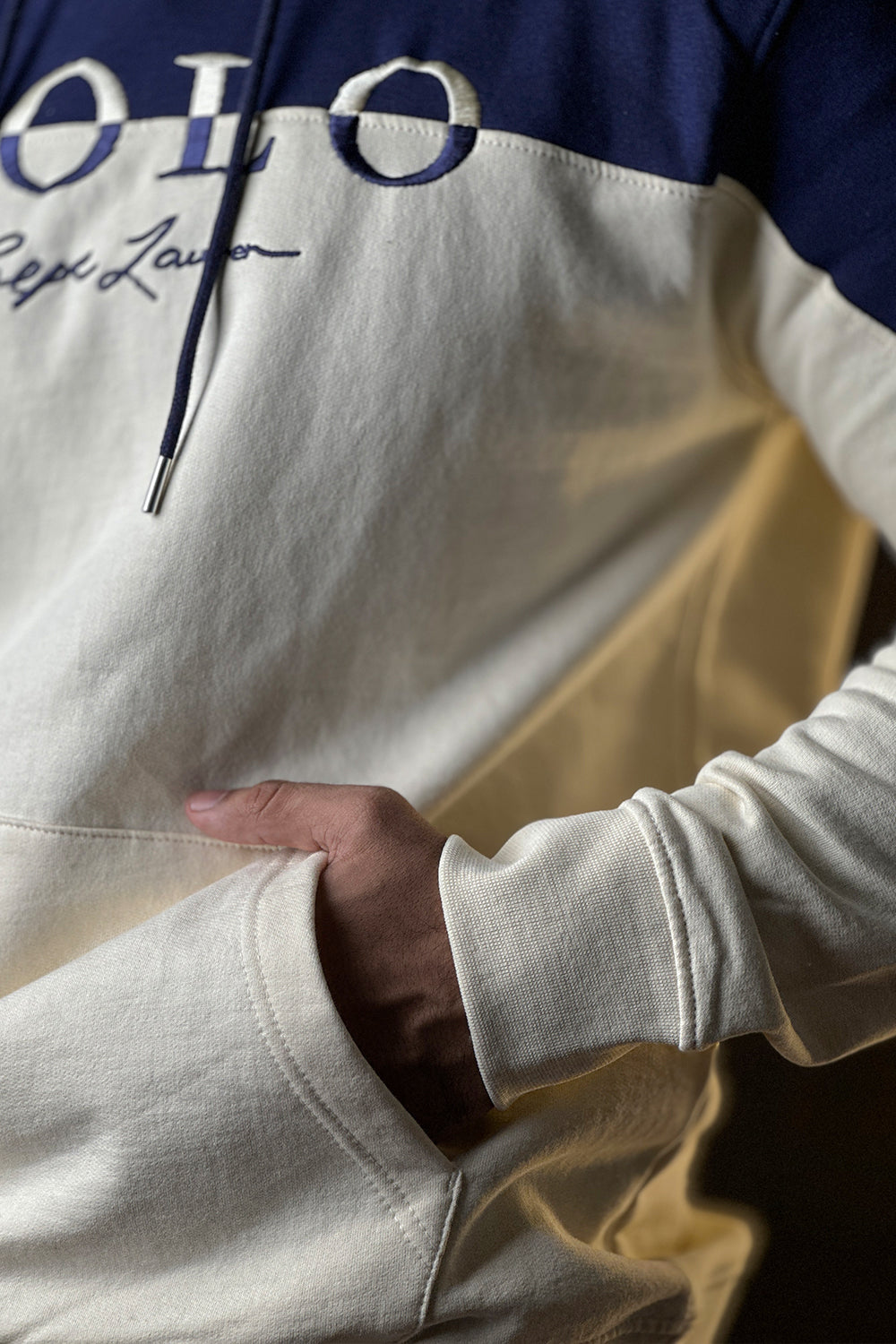 Polo Ivory Color Pull Over Hoodie - 1124207 - NVY