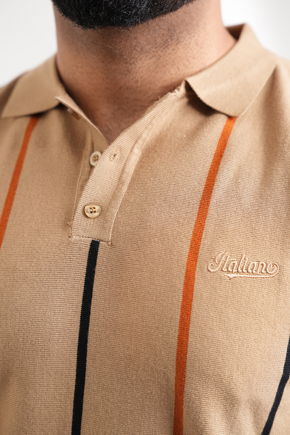 ITA Textured Polo Collar T-shirt 0125067